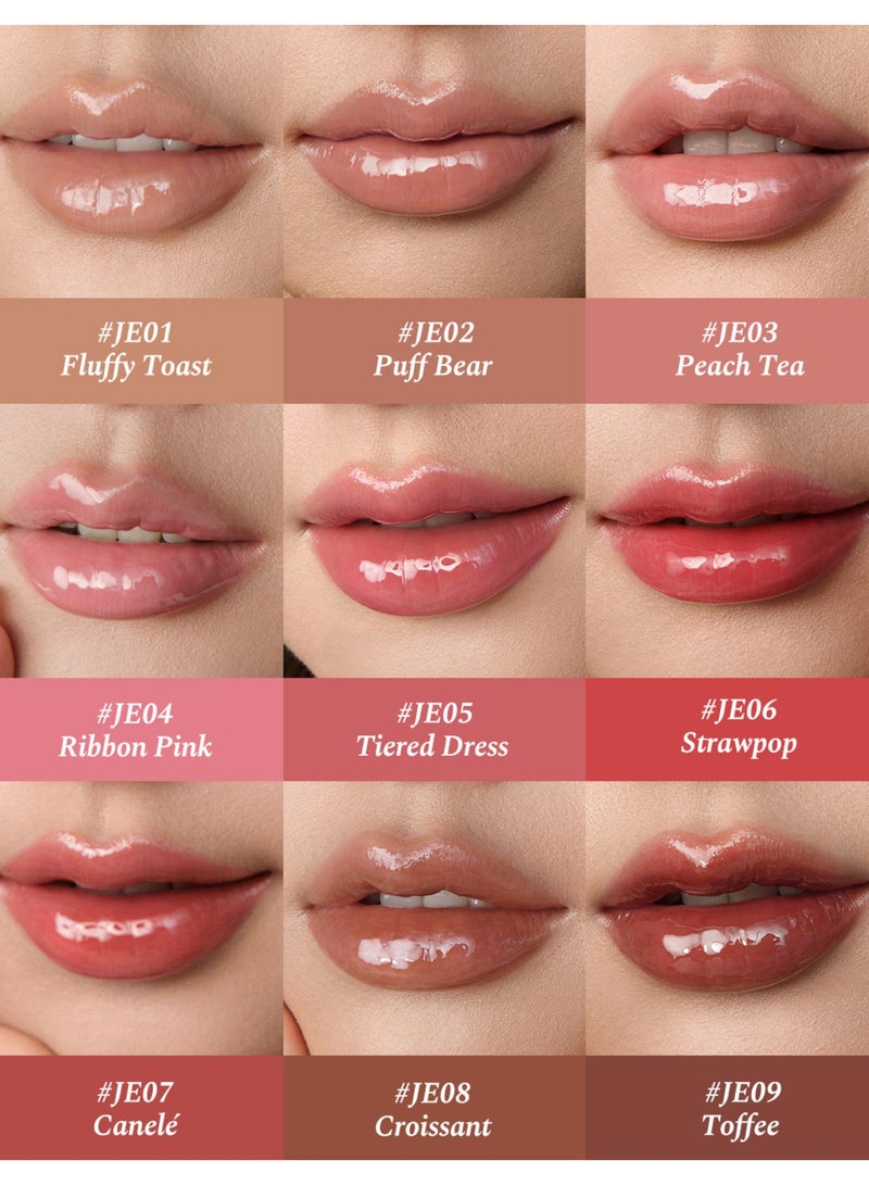 فلاور نوز جل شفاه سويتي بير من فلاور نوز – JE07 كانليه بدرجة شاي لاتيه الأحمر - Image 3